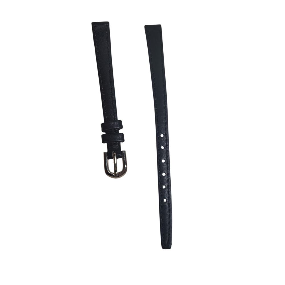 Watch Band - Leather - Black 10mm